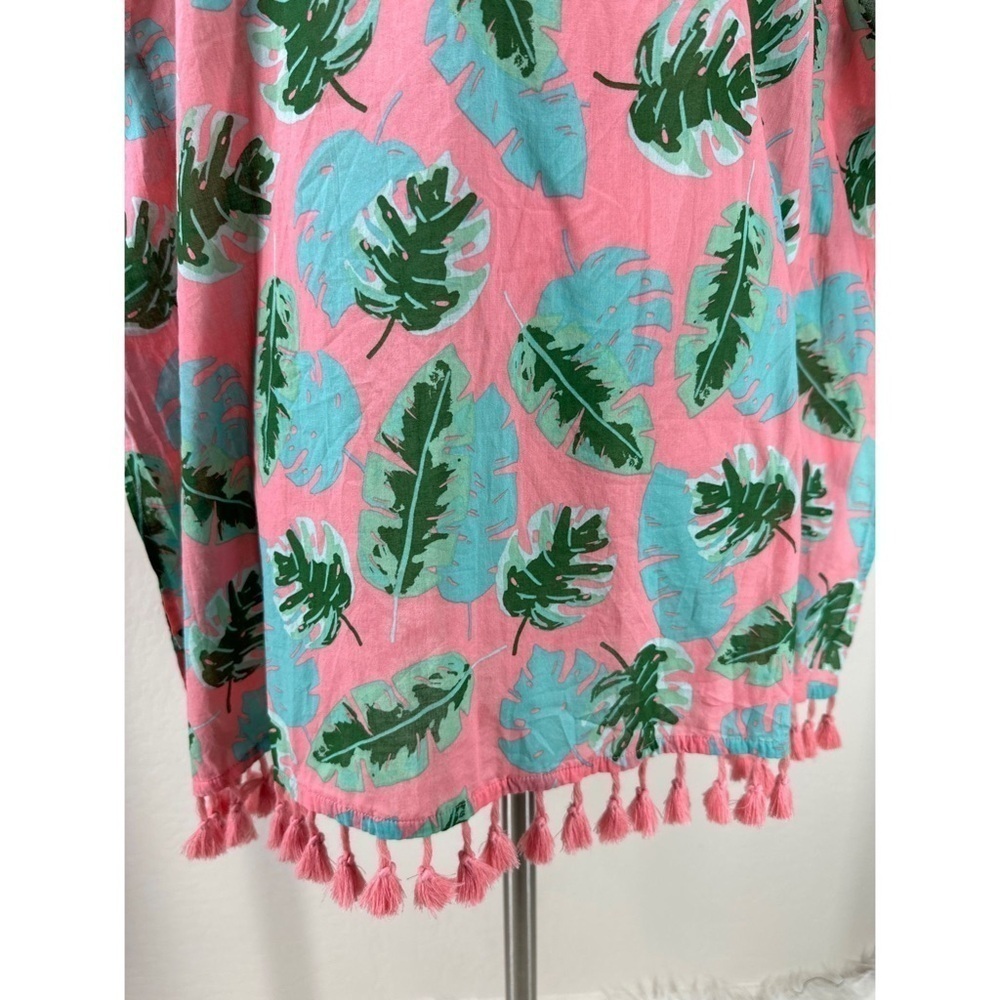 J. Crew Tropical Fringed Tunic Top - Picture 6 of 11
